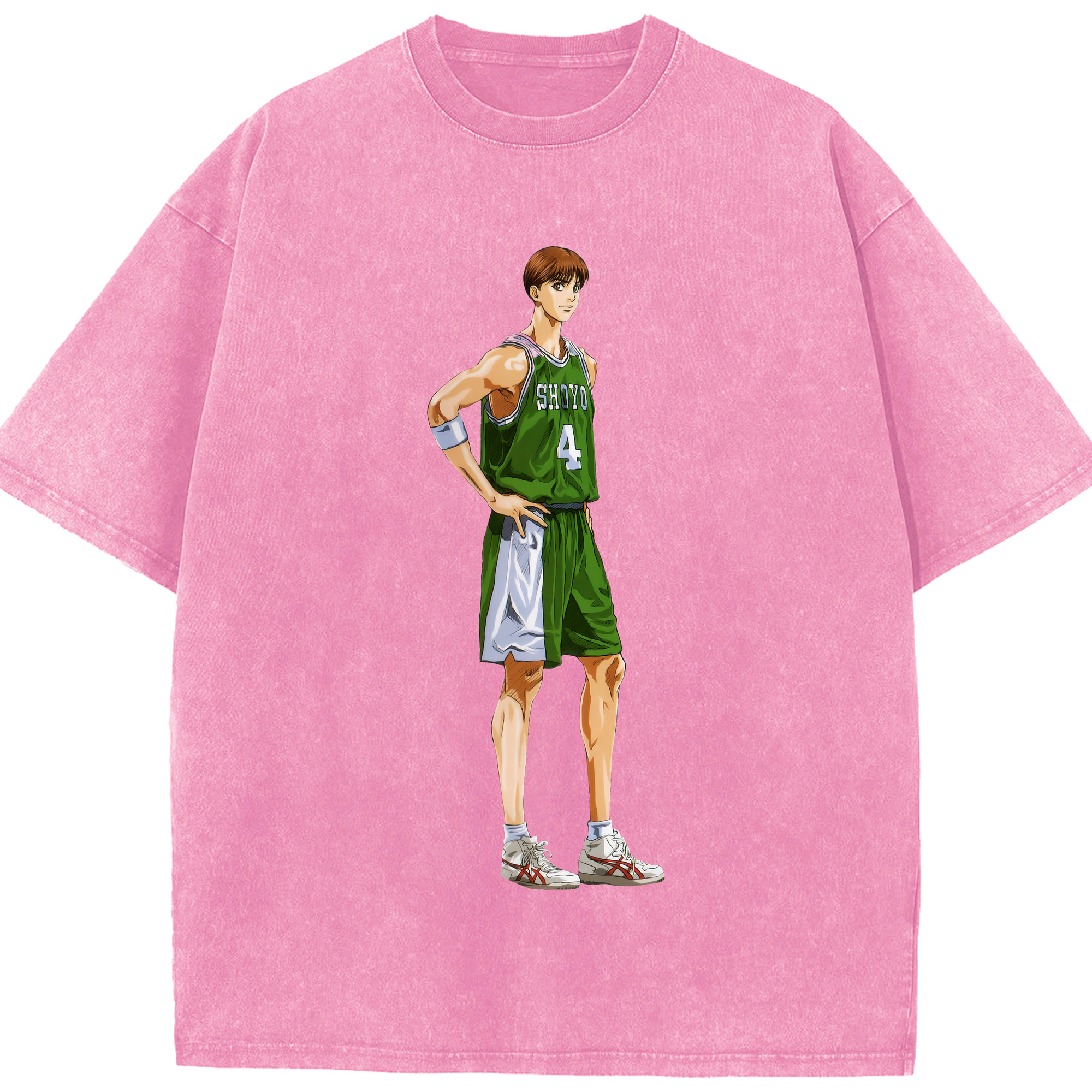 （画像用） SLAM DUNK／スラムダンク 綿100% ヴィンテージ風 半袖Tシャツ（フロントプリント）